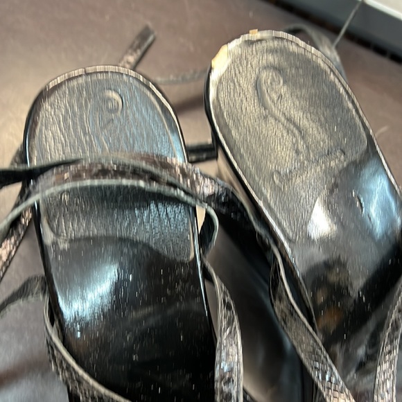 Fortuna Valentino Wooden Sandals Sz 40 - Picture 5 of 15